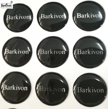 Barkivon kaip 14mm Skersmens plokščias Apvalus Logotipas Ženklelis plastiko, silikono guma, Lipdukas 
