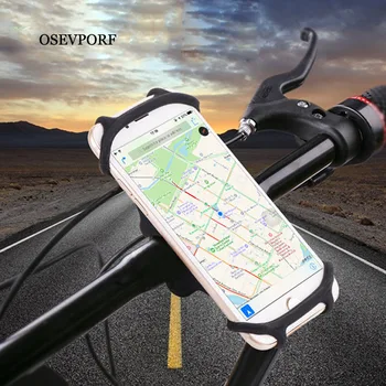 Dviračių Telefono Laikiklis, Mobilaus Telefono Stovas Motociklo Paramos Bike Mount Silikono Stovėti 