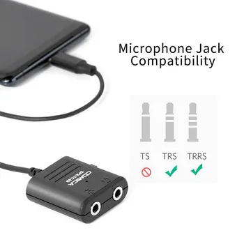 COMICA SPX-TC Daugiafunkcinis TRS TRRS 3.5 mm Mikrofoną prie USB C TIPO Garso Kabelis Adapteris, skirtas 