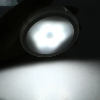 1Pc PIR Infraraudonųjų spindulių Judesio Jutiklis Nakties Šviesa 6 LED Bevielis Valdymo naktinė lempa Magnetinės Energijos Taupymo Sienos Lempos Kelias Kabinetas