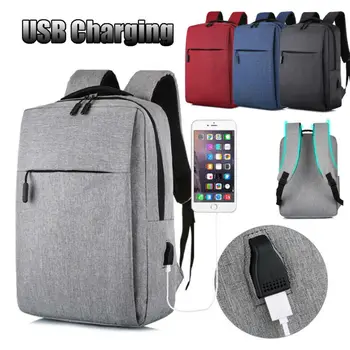 Anti-theft vyrų 15inch nešiojamojo kompiuterio kuprinė kieta Oksfordo audinio, laisvalaikio, verslo kuprinės, USB sąsaja kelionės pečių maišą