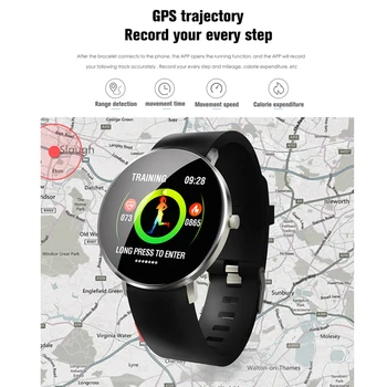 F25 Smart Watch Vyras-Moterų' žiūrėti Visą Jutiklinis Ekranas Širdies ritmo Ilgai veikiant Budėjimo režimu, GPS Smart Watch 