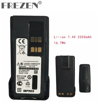 Li-ion 7.4 V 2250mAh 16.7 Wh Baterija Motorola walkie talkie XiR P6600 XPR3500 XPR3300 P6620 DP2600 DE570 Radijas Su diržo
