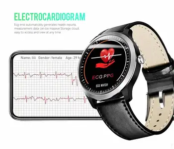 696 N58 Smart Žiūrėti Sporto Apyrankę PPG EKG HRV) Ataskaita, Širdies ritmas, Kraujo Spaudimas ir Bandymas IP67 Paramos Skaičiavimo Žingsnis Kalorijų Miego
