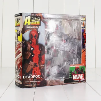 16cm Deadpool Revoltech Vakarų X-Men Veiksmų Skaičius, Wade Winston Wilson Lėlė Su Kardu Ginklą, Ginklas, Kolekcines, Modelis Žaislas