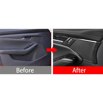 Už Mazda 3 Axela 2019 2020 Iš Nerūdijančio Plieno, Automobilių Vidinės Durys Stereo Garsiakalbis Audio Garso Dekoratyvinis Rėmelis Padengti Apdaila Priedai