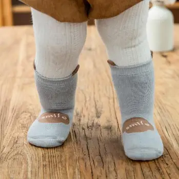 3Pairs/daug Rudens ir žiemos trimatis super storas vaikų kojinės kūdikių, vaikų, kūdikių rankšluosčių, kojinių animacinių filmų terry kojinių