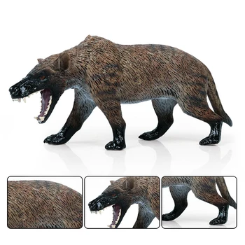 Oenux Originalus Laukinių Gyvūnų Vilkas Canis Dirus 16x4.5z7cm Modeliavimas kietas gyvūnų modle žaislai Veiksmų Skaičiai geros dovanos vaikams
