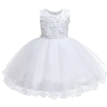 Kūdikių Dress 2020 ispanų Stiliaus Gėlių Baby Girl Dress Nėrinių Krikšto Suknelės Mergaitėms 1-3 Metų Gimtadienio Vestuvių Drabužiai
