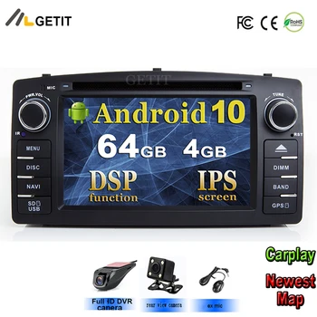DSP Chip IPS Ekranas Android 10 Automobilių DVD Multimedijos Grotuvo Toyota Corolla E120 BYD F3 su wifi, BT Stereo Radijo GPS
