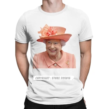 Vyriški Marškinėliai Karalienė Lizzy Kalėdų Tees Karalienė Elžbieta II Britų Karališkoji Karūna Tshirts Camisas Hombre Mens Paprasto T Shirts