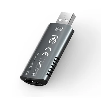 Naujas Mini 1080P HD HDMI Video Capture Card USB 2.0 HDMI Video Grabber Žaidimas / Video Transliacija Įrankis