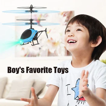 Vaikams Žaislai Mini Drone Plaukioja RC Sraigtasparnis lėktuvas su Nuotolinio Valdymo Pakabos Indukcijos LED Šviesos Žaislai Vaikams Berniukams