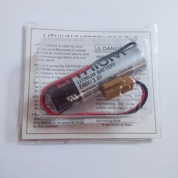 10VNT Originalus Naujas ER6V Baterijos 3.6 V 2000mAh PLC LI-ION Baterijos Su Ruda Kištukai Jungtis Nemokamas Pristatymas