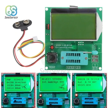 Skaitmeninis LCD GM328A Tranzistorius Testeris LCR Diodų Talpą, ESR Matuoklis PWM Kvadratinių Bangų Dažnio Signalų Generatorius