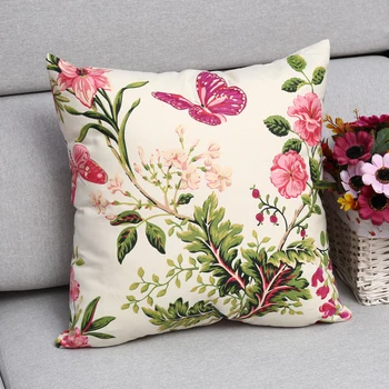 Paprastos medvilnės užvalkalas lova 40/45/50/55/60cm aikštėje dvigubo veido gėlių pagalvėlė padengti sofa-lova, kėdės atlošas didelės pagalvės dangtelis