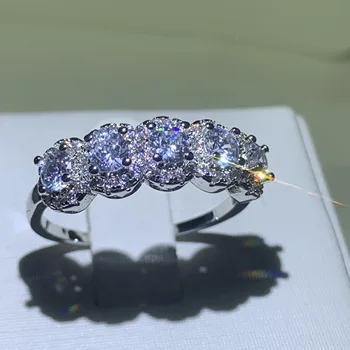 Mados meilės žiedas 925 sterlingas sidabro vestuvių amžinybės juosta moterims lady dalyvavimo šalies jubiliejų dovana didmeninė papuošalai