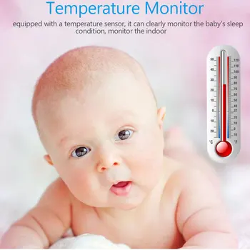 2.0 Colių Wireless Baby Monitor Auklės Kameros dvipusio Ryšio Kūdikio Saugumo Kameros Spalvą, Naktinio Matymo Temperatūros Stebėjimas