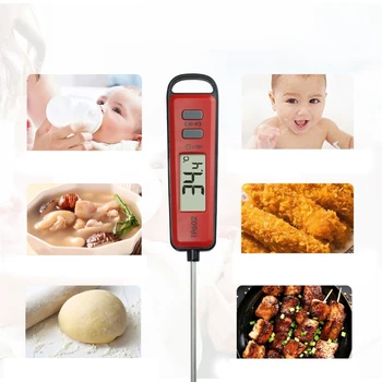 Mėsos Termometras Virtuvės Skaitmeninis Gaminimo Maisto Mėsos Zondas Elektroninis GRILIS Namų Temperatūros Jutiklis Įrankis su Apšvietimu