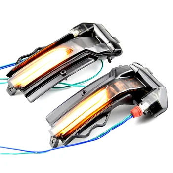 Pora Teka Posūkio Signalo Lemputė LED Pusėje valdomi Išoriniai galinio vaizdo Veidrodėliai Dinamiškas Indikatorius, Indikatorių AUDI Q2 2018-2020 Q3 2019-2020