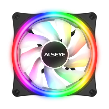 ALSEYE AURO Serijos 140mm, LED Kompiuterio Atveju Aušinimo Ventiliatorius Molex Jungtis Auto Vaivorykštė RGB