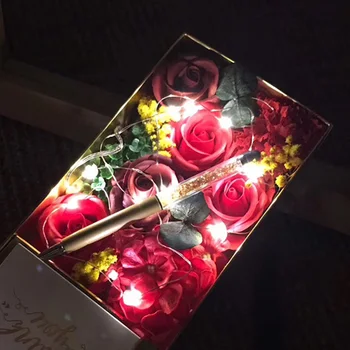 Valentino Dienos Dovana Dirbtinių Kvapų Muilo Rose LED Muilo Gėlių Vestuvių Dirbtinių Gėlių Motinos Diena Dovanų Pakavimo Dėžutė