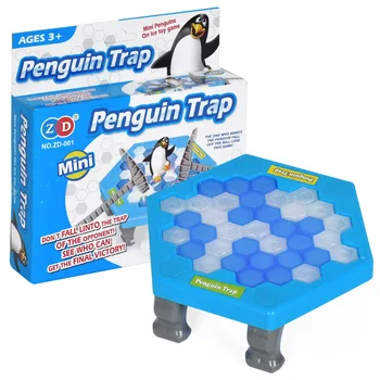Mini Pingvinas Spąstus stalo Žaidimas, Tėvų-vaikų Interaktyvių Pramogų Lentelė Žaislai Streso Atsarginiais Vaikų, Suaugusiųjų Žaislas Darbastalio Žaidimas