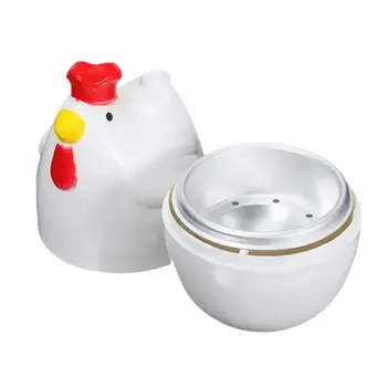 Geriausia Jauniklį-formos 1 virtas kiaušinis garlaivis garlaivis piesta mikrobangų kiaušinių viryklės kepimo įrankius, virtuvės dalykėlių priedai, įrankiai