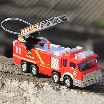 Purškimo Vandens Pistoletas Žaislas Sunkvežimis gaisrinė mašina Juguetes Gaisrininkas Sam Fire Truck (Variklių Transporto priemonių, Automobilių, Muzikos, Šviesos, Švietimo Žaislai Vaikams Berniukas