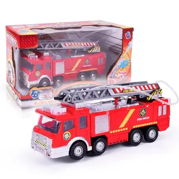 Purškimo Vandens Pistoletas Žaislas Sunkvežimis gaisrinė mašina Juguetes Gaisrininkas Sam Fire Truck (Variklių Transporto priemonių, Automobilių, Muzikos, Šviesos, Švietimo Žaislai Vaikams Berniukas