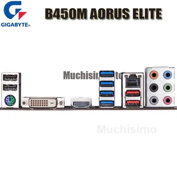 Lizdas AM4 Gigabyte B450M AORUS ELITO Plokštė DDR4 M. 2 128 GB PCI-E 3.0 Darbalaukio B450 Placa-Mãe AM4 HDMI suderinamus Micro ATX