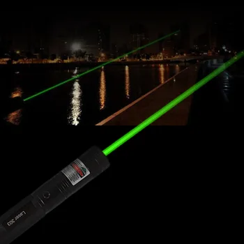 1 vnt Galingas Laser303 Reguliuojamas Dėmesio 532nm Žalias Lazeris Žymiklį Šviesos Išėjimo galia mažesnė kaip 1 mw ne baterija