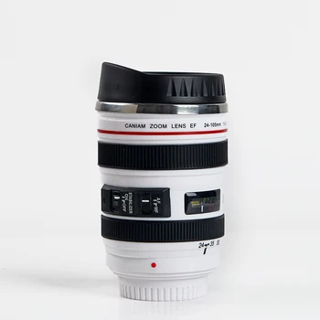 Nerūdijančio plieno SLR Fotoaparatas Kavos Puodelis Objektyvas EF24-105mm Baltos kavos puodelis kūrybos dovana