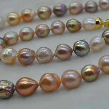 Spalvingas multicolors Kasumi FW pearl set karoliai & apyrankę 9-11mm