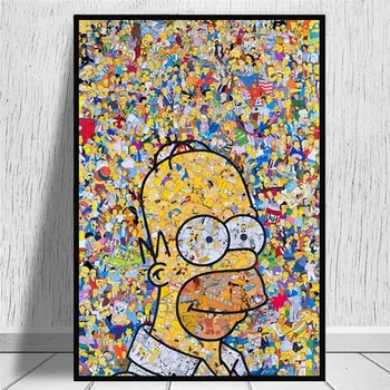 Simpson Plakatas Simpson Animacinių filmų, Plakatų ir grafikos Paveikslai Tapyba Sienos Meno Nuotrauką Kambarį Namų Dekoro