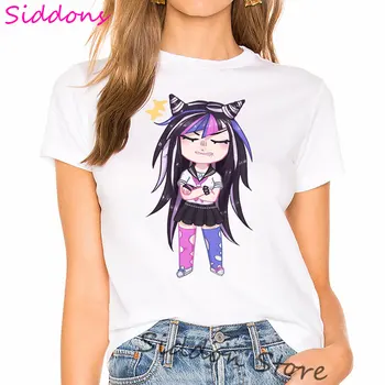 Mioda Ibuki Danganronpa marškinėliai Moterims Drabužių Japonų Anime Moterų marškinėliai 2020 metų Vasaros Harajuku Animacinių filmų Grafinis Tee Marškinėliai Femme
