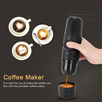 Kapsulė & Žemės Mini Espresso Nešiojamų Kavos virimo aparatas Karšto ir Šalto Gavyba USB Elektros Kavos Miltelių Formavimo Mašina Lauko