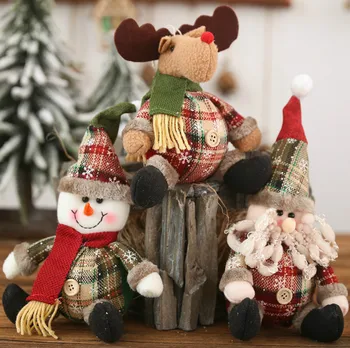 Mielas Pliušinis Lėlės Kalėdų Senelio Sniego senį, Kalėdų Eglutė Karolius, Kabantys Papuošalai Naujųjų Metų Kalėdų Dekoro Šalies Namų Dekoravimo, dovanų