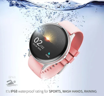 LIGE 2020 Naujas Pilnas Touch Screen Smart Watch Moterų Daugiafunkcis Sporto Širdies ritmas, Kraujo Spaudimas IP68 Vandeniui Smartwatch+Box