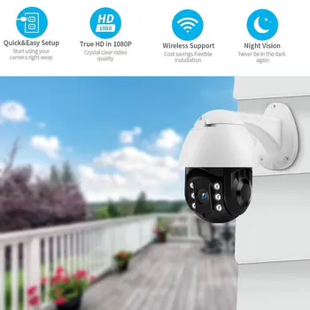 Žmogaus Sekimas WiFi VAIZDO stebėjimo Kamera Lauko 1080P Dome Namų Stebėjimo Kamerą Carecam APP