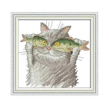 Džiaugsmas sekmadienį Kryželiu Katė, aš mėgstu Žuvį 11ct 14ct 