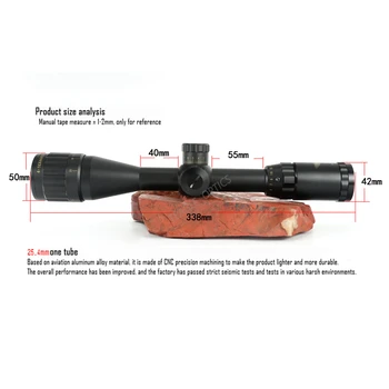 OPTIKA 4-16x44 ST Taktinis Regos Akyse Žalia Raudona Apšviestas Riflescope Medžioklės Šautuvas taikymo Sritis Airsoft Snaiperis Oro Patrankas