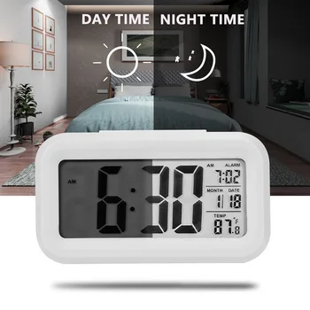Žadintuvas LED Skaitmeninis Laikrodis-Žadintuvas Ekranas Su Temperatūros Kalendoriaus Funkcija, Stalo Laikrodžiai, Namų Dekoro