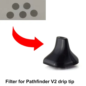 5vnt 10vnt/daug filtras Pathfinder V2 lašelinę patarimas pakeisti dalių V2 lašelinę patarimas Elektroninių cigarečių priedai