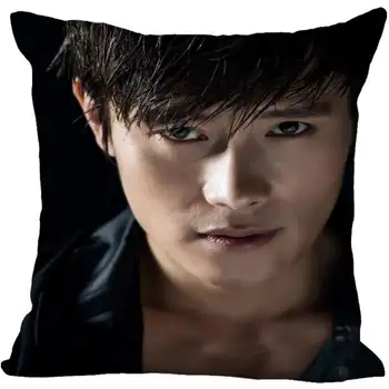 Custom Kpop Lee Byung hun Spausdinti Aikštėje šilko pagalvių Užvalkalai 40x40cm,35x35cm Vienos Pusės Satino Užvalkalas Logotipą