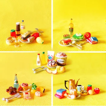 12 vnt miniatiūros maisto tortas kavos indai/doll house//miniatiūros/mielas mielas/pasakos sodo gnome/samanų terariumai, dekoras/bonsai/