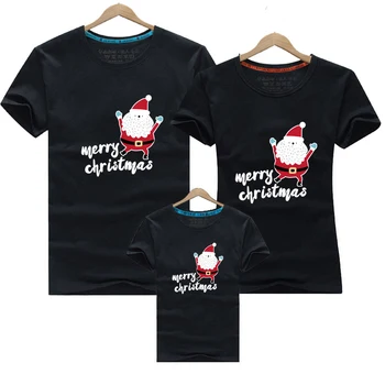 Kalėdų, Mama Tėtis ir Vaikai marškinėliai Kalėdų Vakarėlį Drabužiai Šeimai derinti Drabužius Dėvėti Mados Viršūnes Tee Marškinėliai