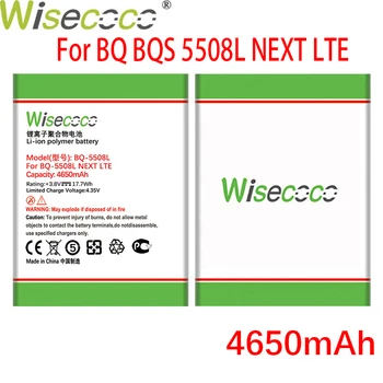 WISECOCO 4650mAh BQ-5508L Baterija BQS 5508L KITĄ LTE Telefonų Sandėlyje Naujausias Gamybos Aukštos Kokybės Baterija+Sekimo Numerį