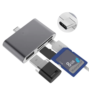 VONETS Daugiafunkcinis Tipas-C HUB OTG, USB Card Reader Adapteris CF, SD TF Kortelę už 