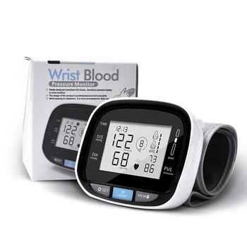Riešo Medicinos Skaitmeninis Kraujo Spaudimo, Širdies ritmo Monitorius Tensiometer BP Impulsų dažnis Įtampa Manometro Automatinė Sphygmomanometer